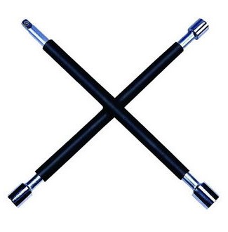 cross rim wrench with dipped handle